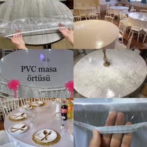 Pvc şeffaf Naylon salon masa örtüsü